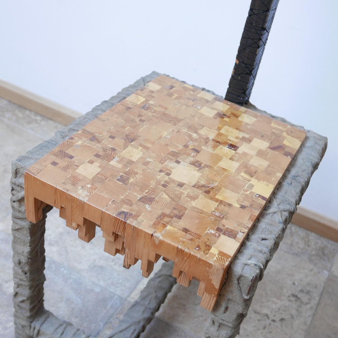 Brutalist Mid-Century Swedish Artist Sculpture Occasional Chair 2
