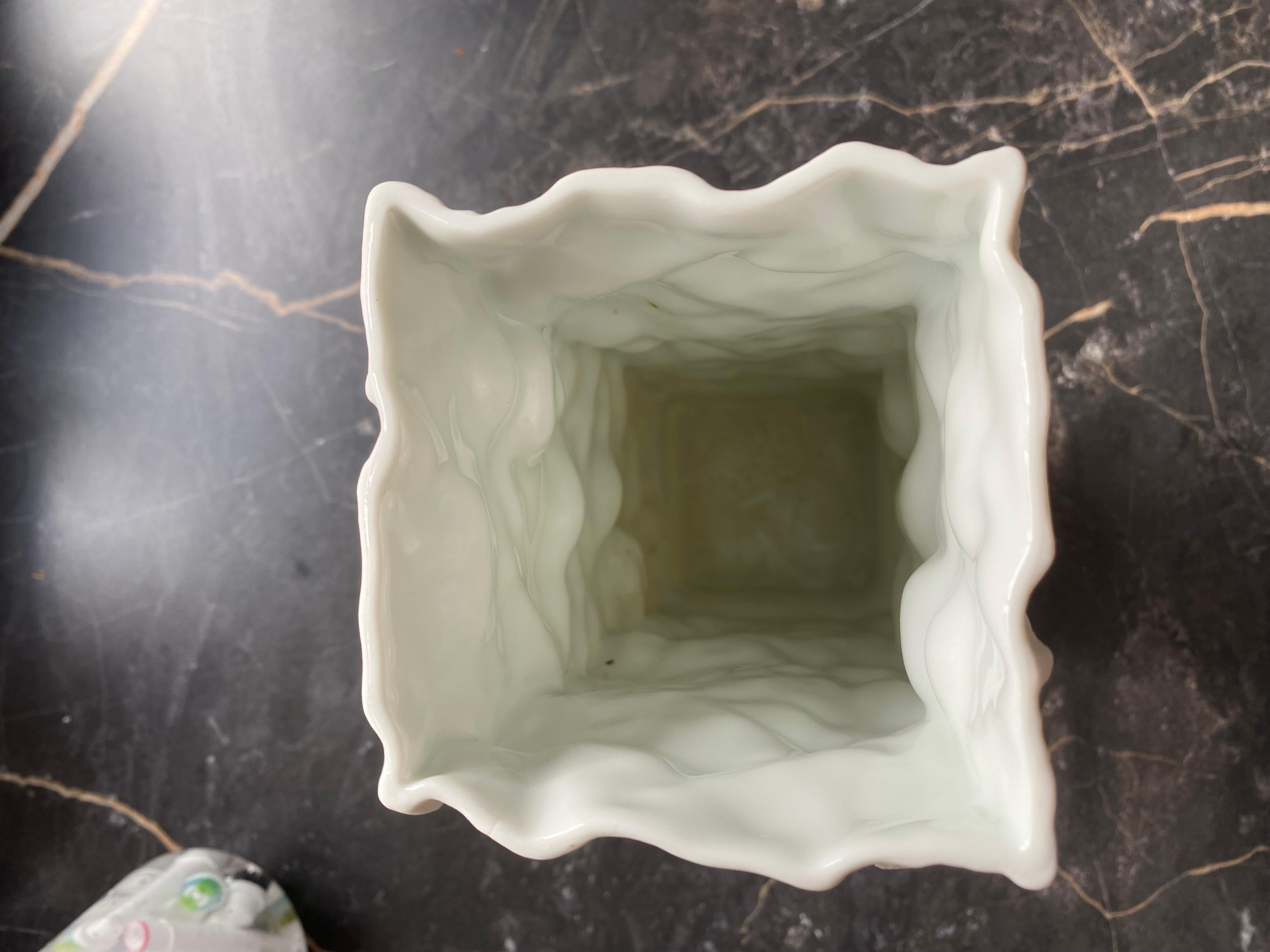 Brutalist Mid Century Vase by Scherzer Germany In Good Condition For Sale In Waddinxveen, ZH