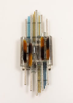 Applique brutalista di metà secolo di Albano Poli per Poliarte, anni '70