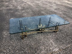Brutalist Midcentury Lotus Flower Coffee Table by Silas Seandel