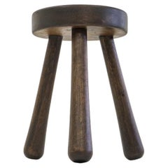 Brutalist milking tripod stool by Ingvar Hildingsson, Sweden, 1970s