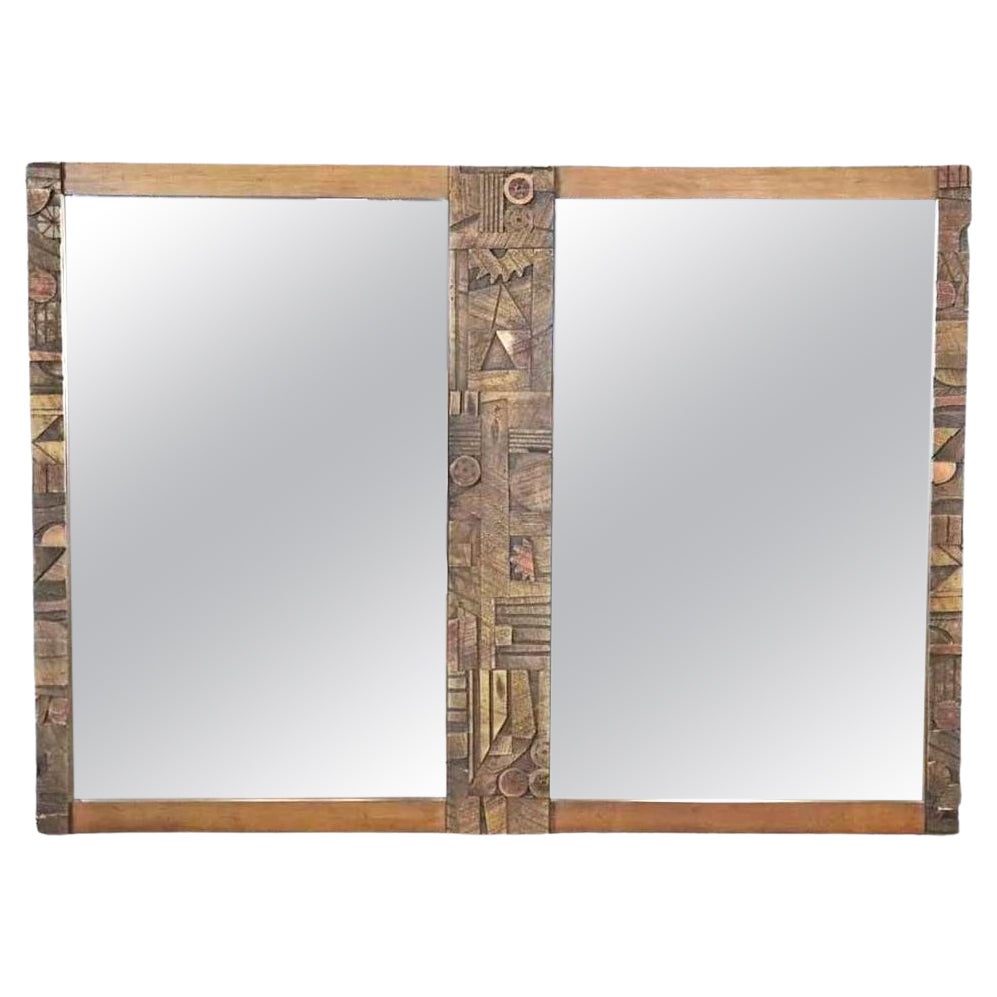 Brutalist Mirror by Lane Furniture