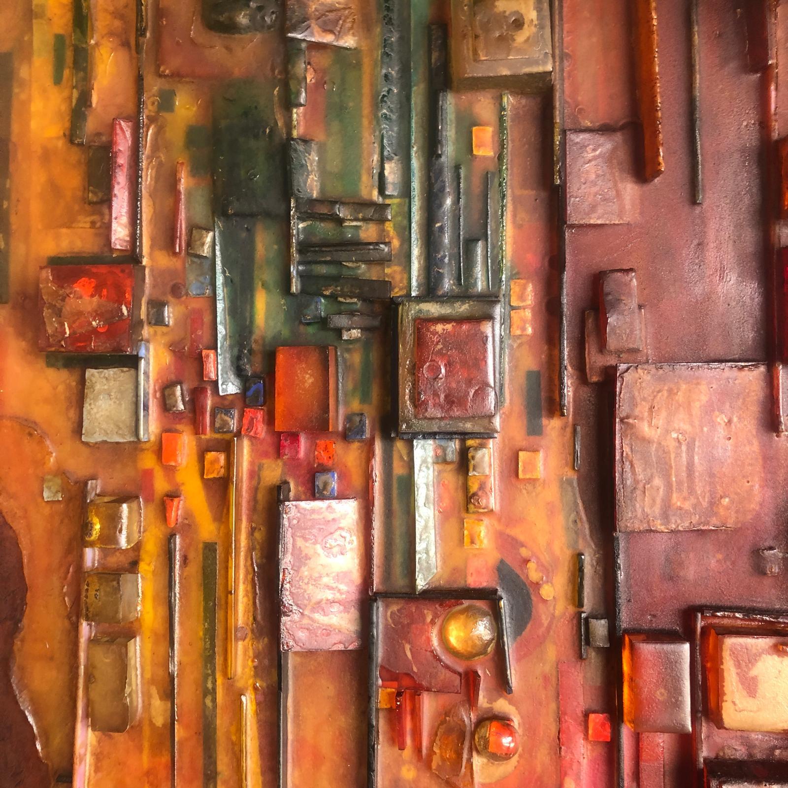 Brutalist mixed media sculptural artwork - Timmermans 1970s For Sale 4