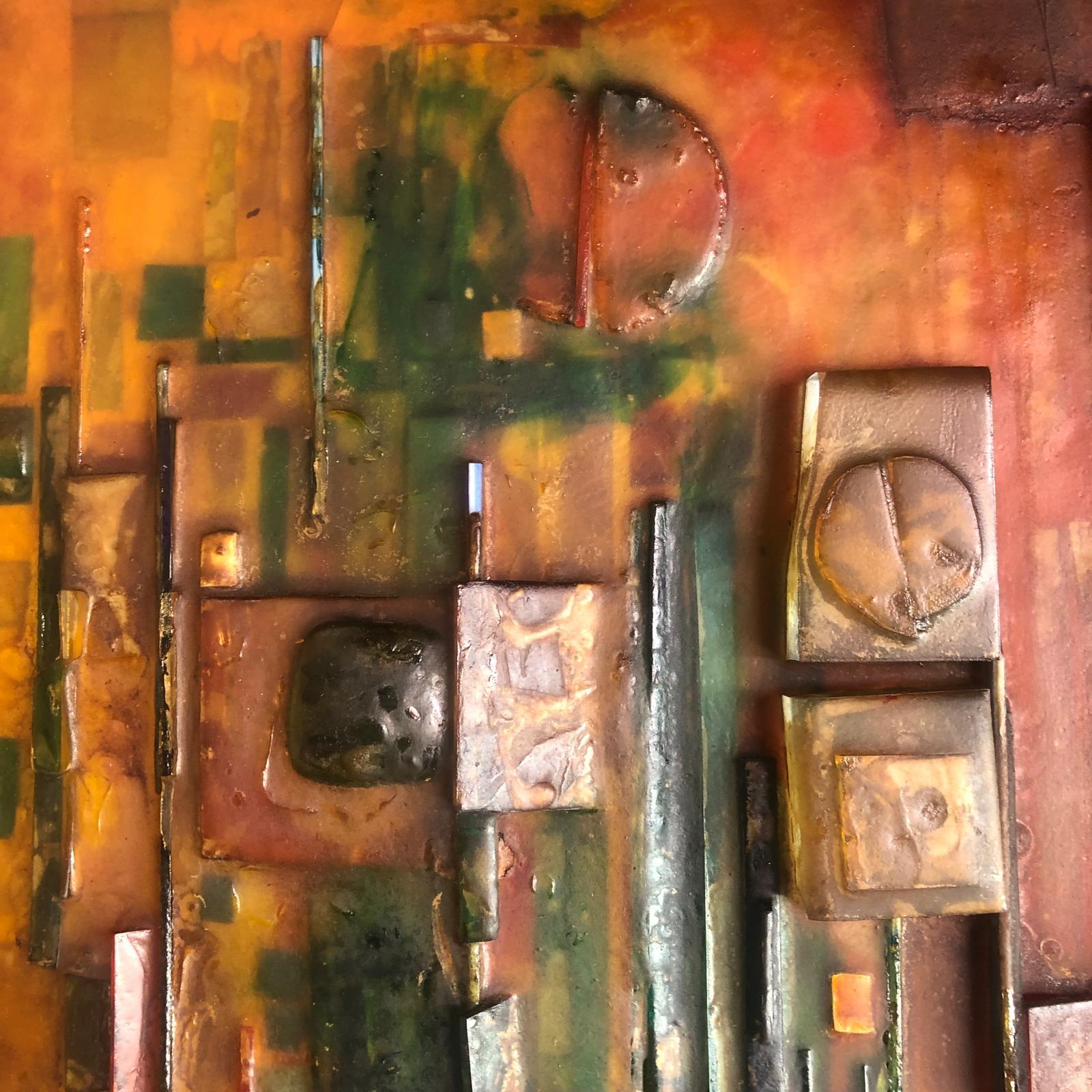 Brutalist mixed media sculptural artwork - Timmermans 1970s For Sale 3