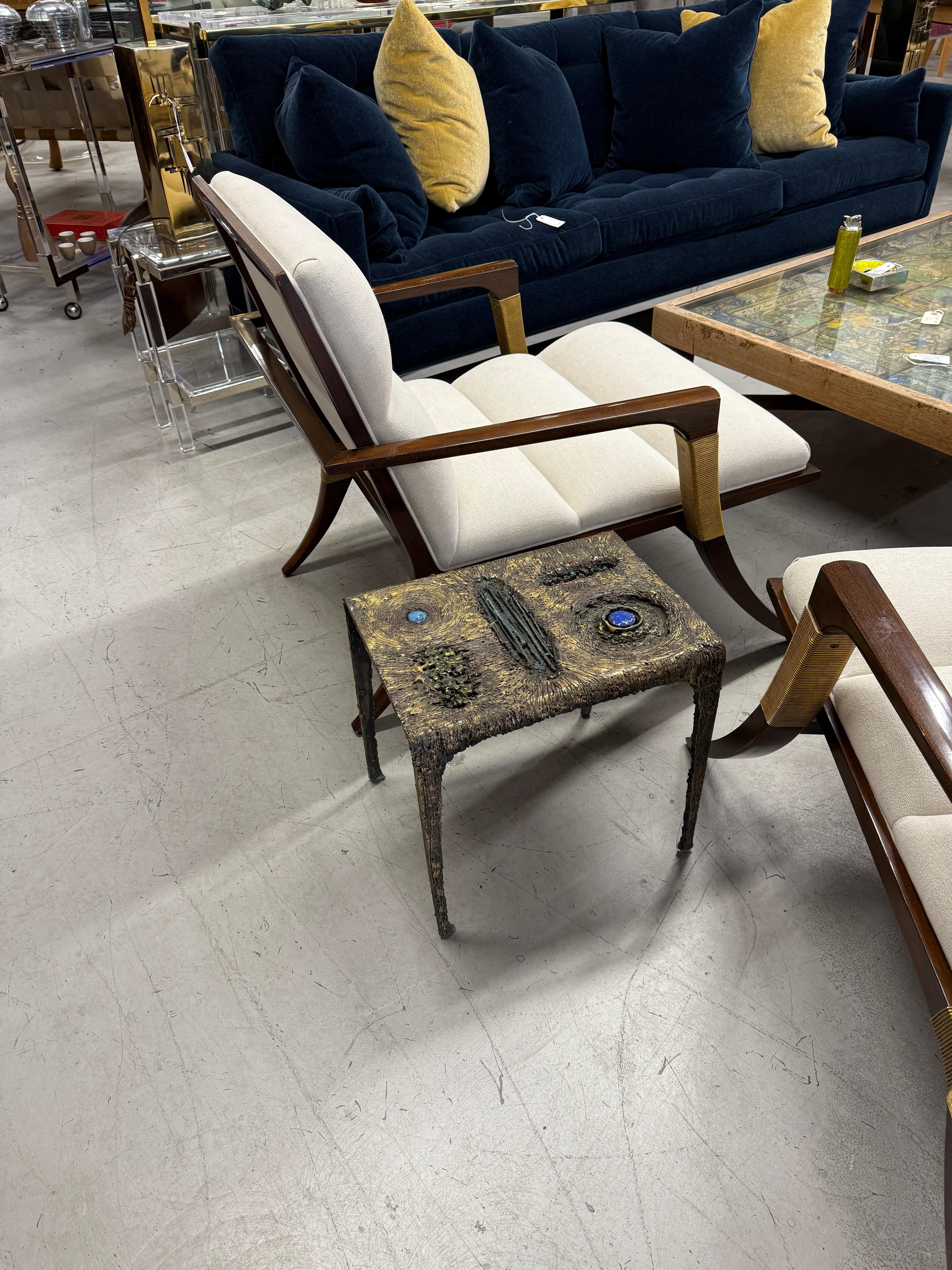 Brutalist Mixed Metal and Enamel Table by James Bearden For Sale 7