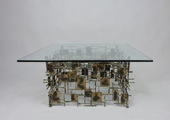 Brutalista Mezcla De Metal Y Cristal Marc Creates Mesa De Centro Estilo Seandel