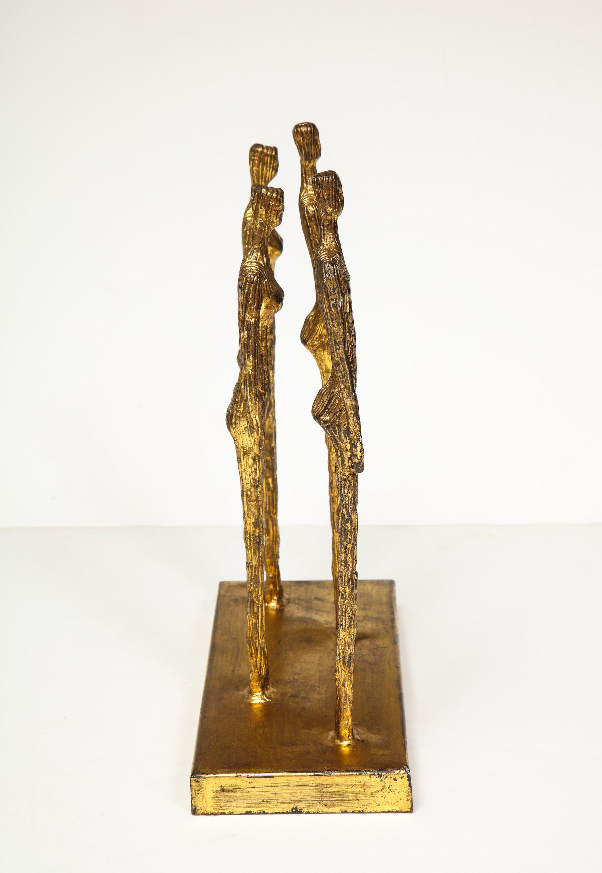 Late 20th Century Brutalist Mixed Metal Figurative Sculpture