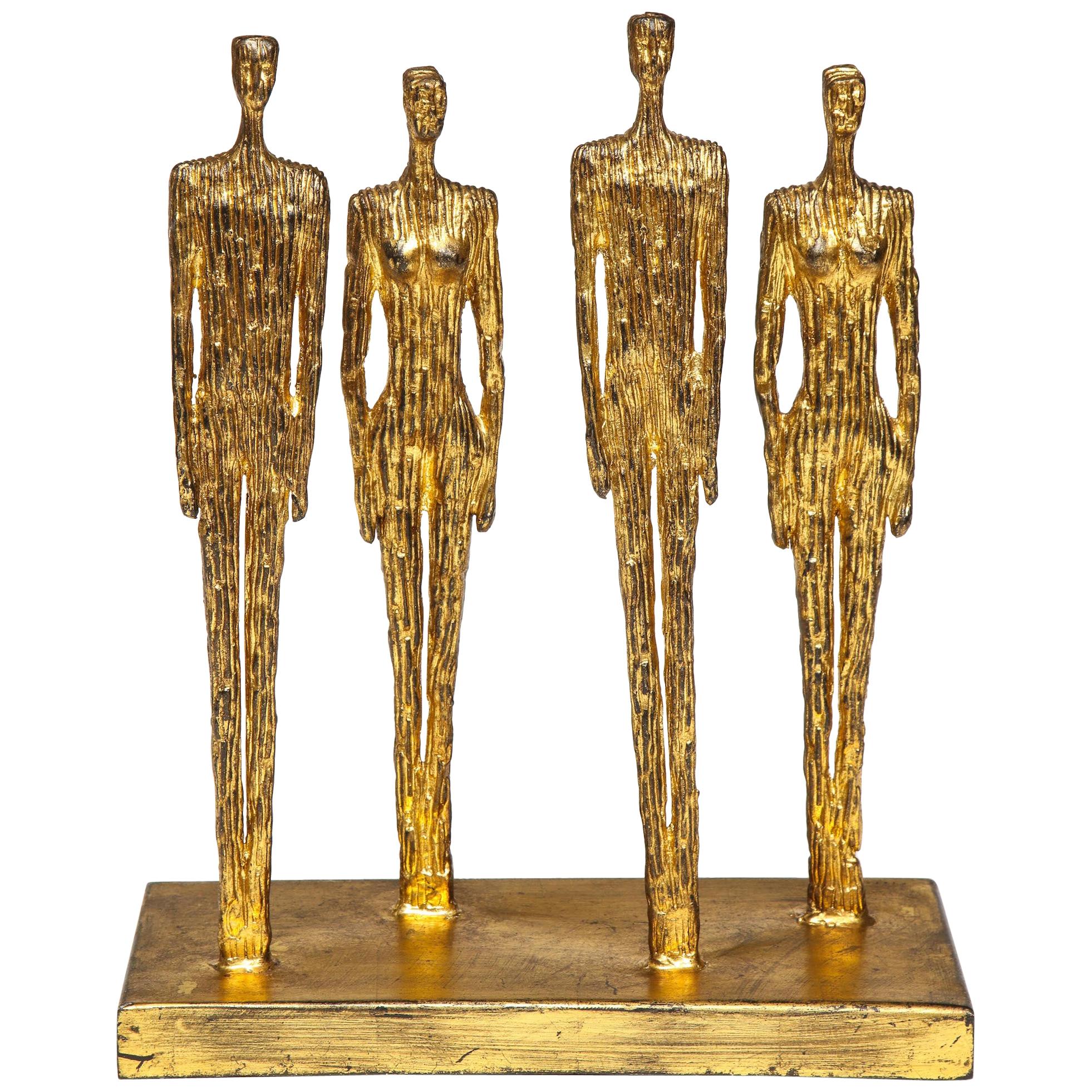 Brutalist Mixed Metal Figurative Sculpture