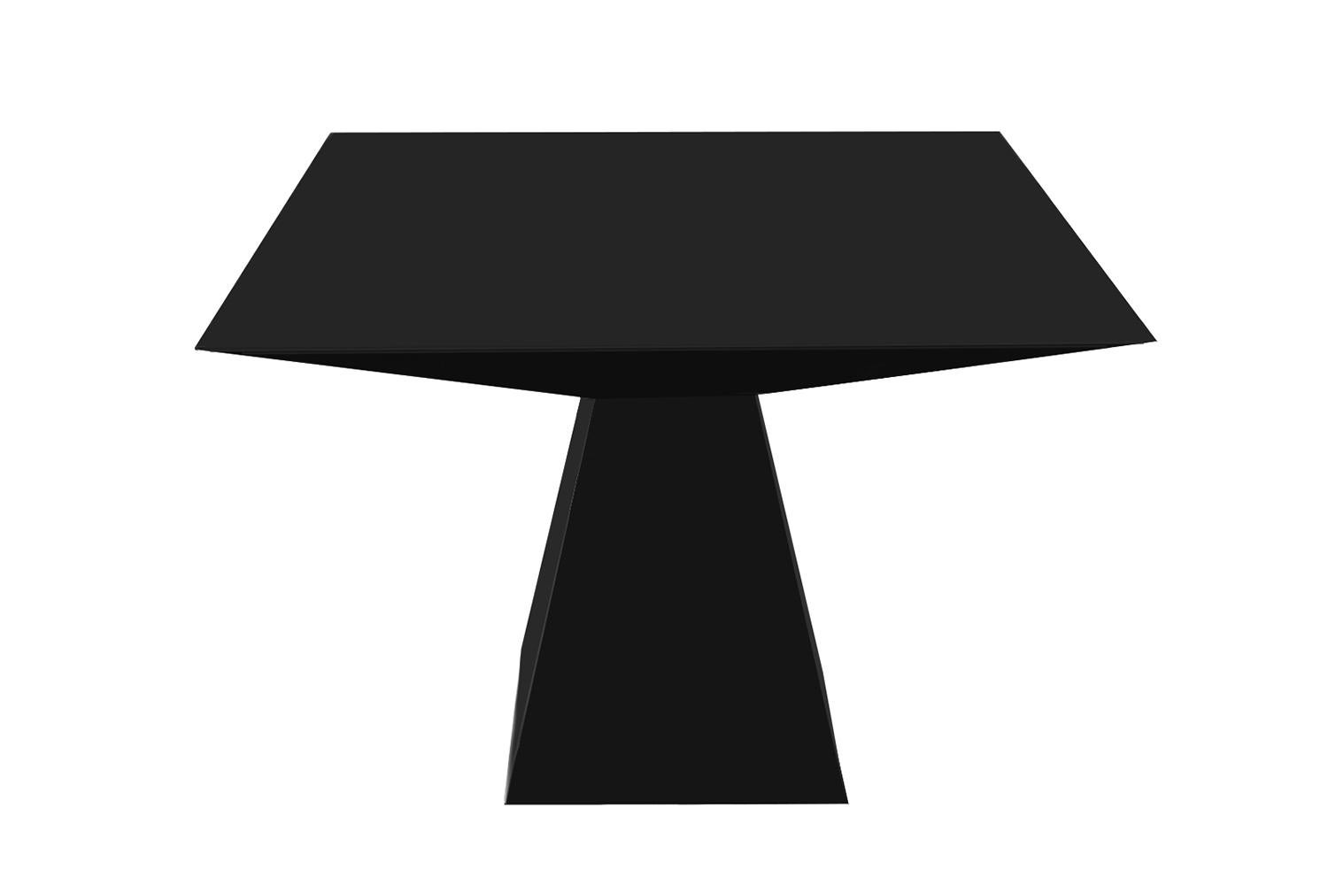 Brutalisme Table de salle à manger moderne brutaliste laquée noire Desfase en vente