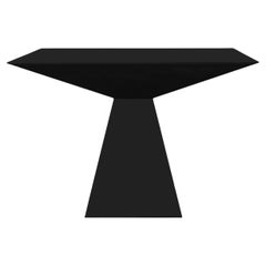 Brutalist Modern Black Lacquered Dining Table Desfase