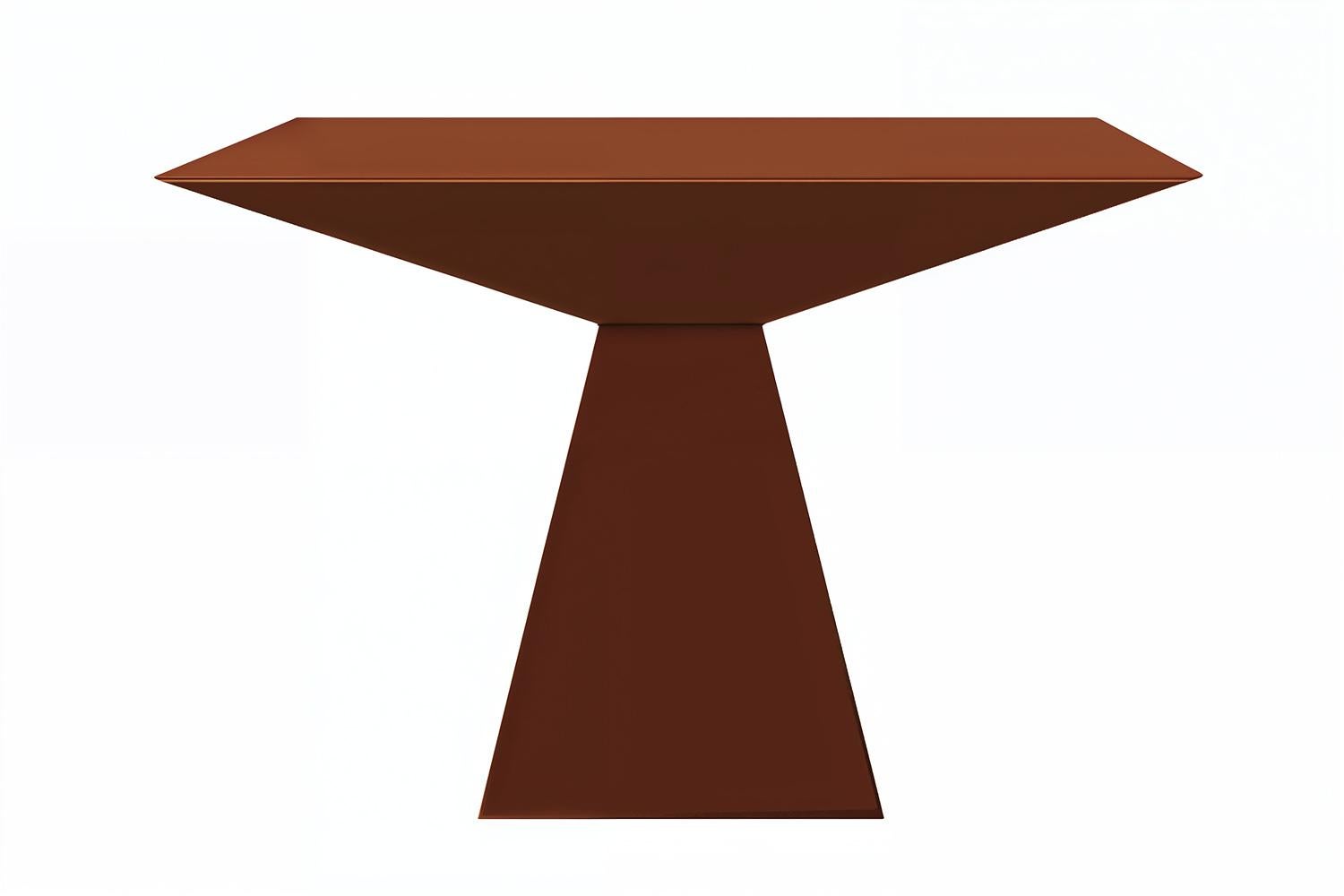 Brutalist Modern Blue Lacquered Dining Table Desfase In New Condition For Sale In Almería, ES