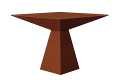 Brutalist Modern Brown Lacquered Dining Table Desfase