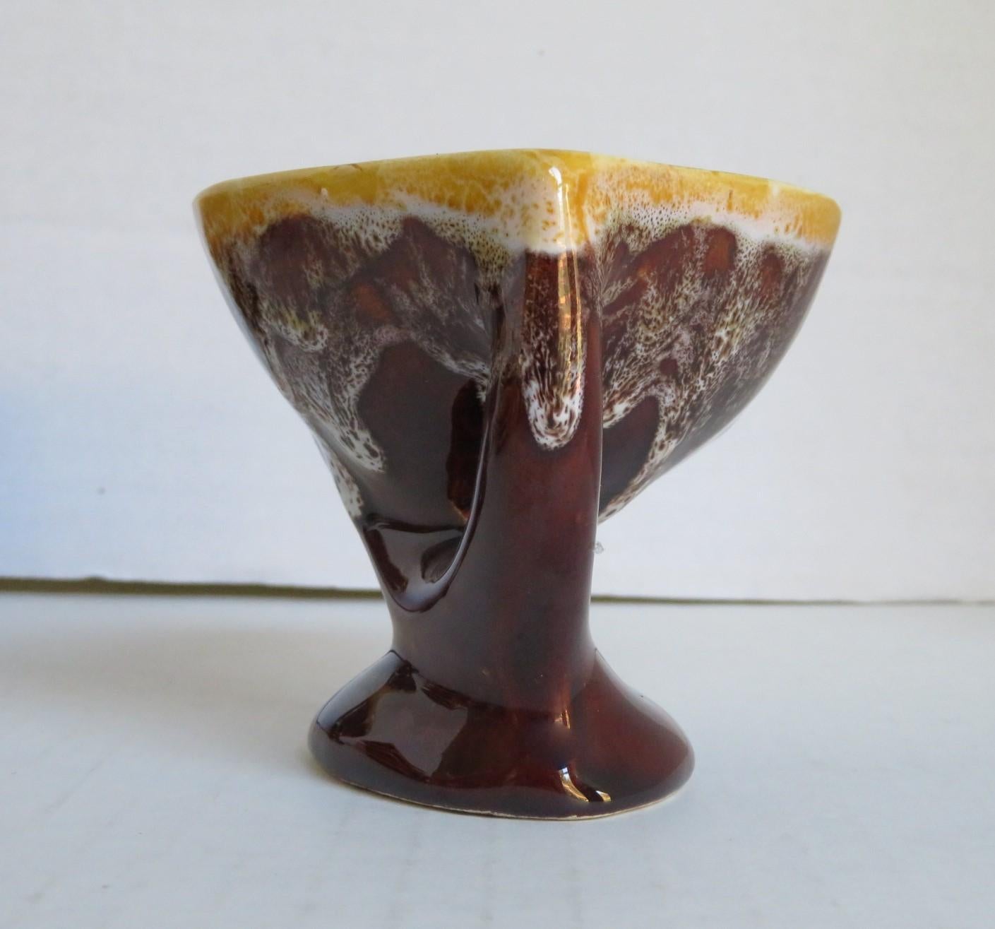 Ceramic Brutalist Modern Demi-Tasse / Espresso Coffee Set Made in Vallauris France 1950s