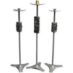 Used Brutalist Modern Liturgical Candelabras