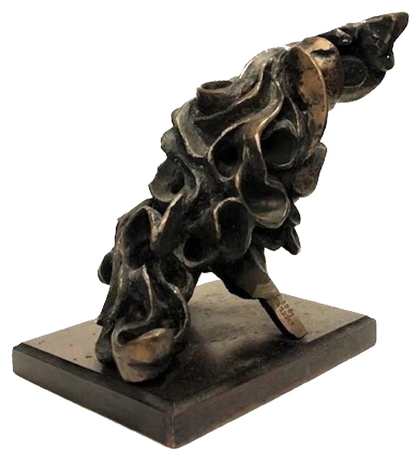 Abstrakte Bronzekomposition des Brutalismus, Raymond Rocklin, 1969 (amerikanisch) im Angebot