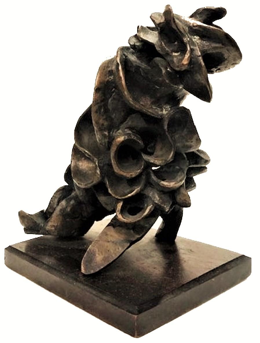 Abstrakte Bronzekomposition des Brutalismus, Raymond Rocklin, 1969 im Zustand „Gut“ im Angebot in New York, NY