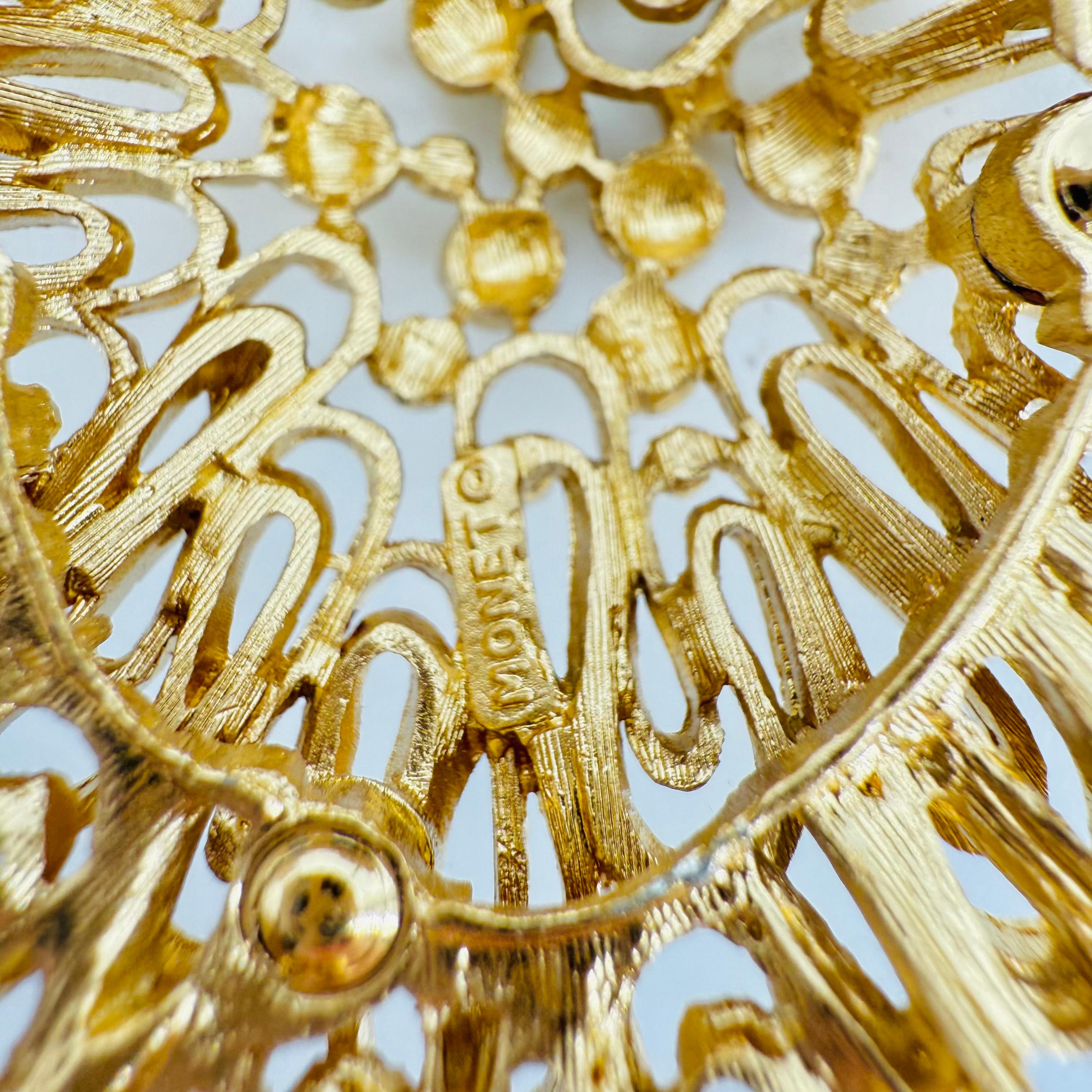 Set collana e orecchini Monet brutalista in vendita 3