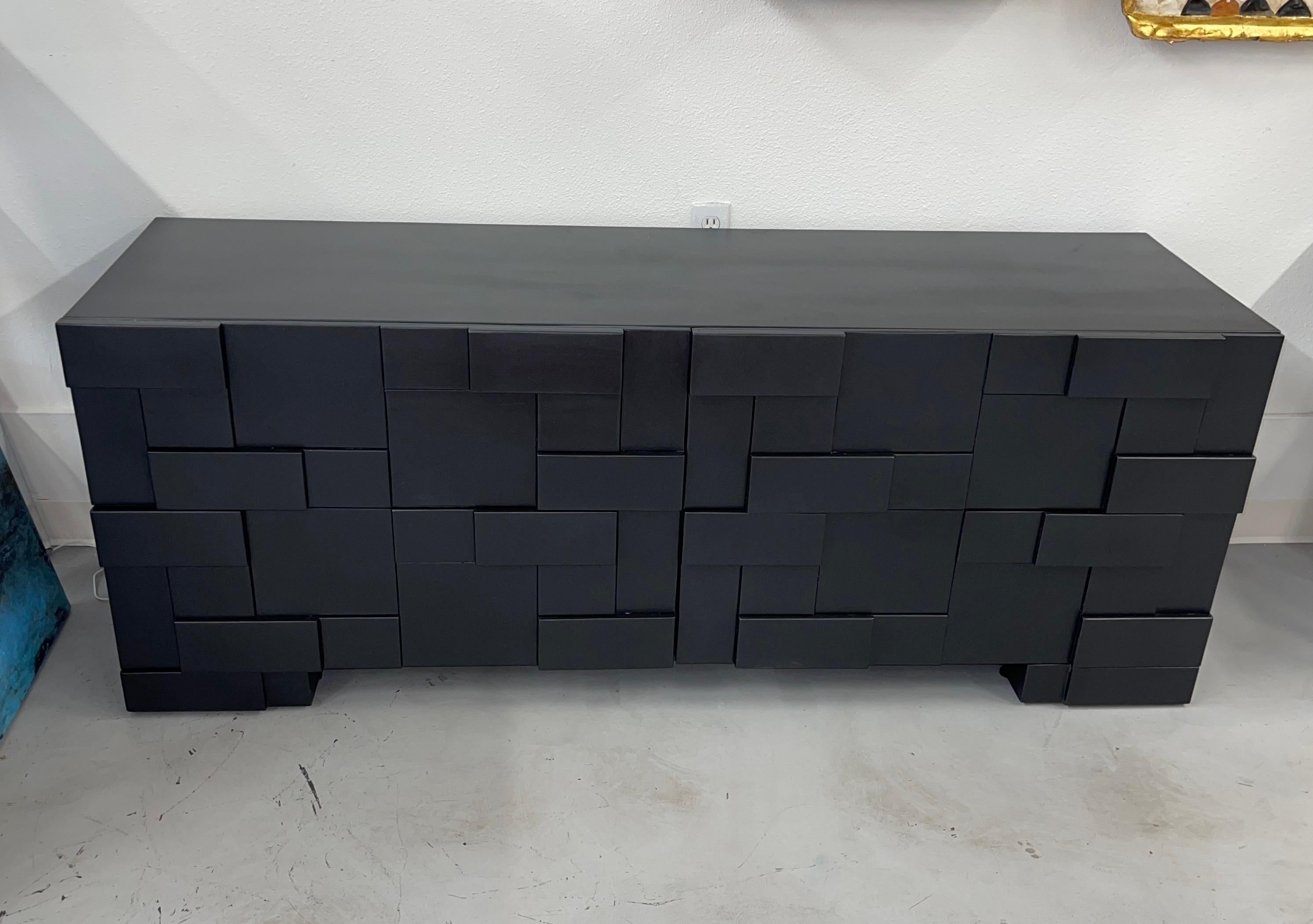 black mosaic 2 drawer chest of drawers
