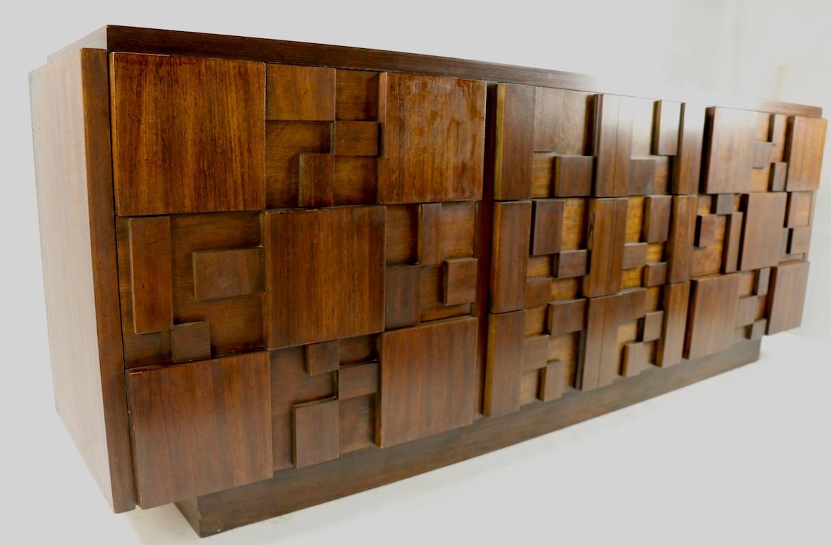 Brutalist Mosaic Dresser by Lane In Good Condition In New York, NY