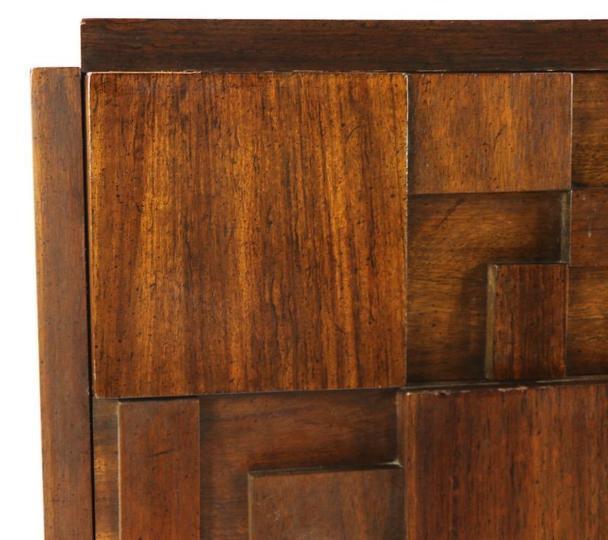 Wood Brutalist Mosaic Dresser by Lane