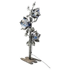 Lampadaire brutaliste en verre de Murano, 1970