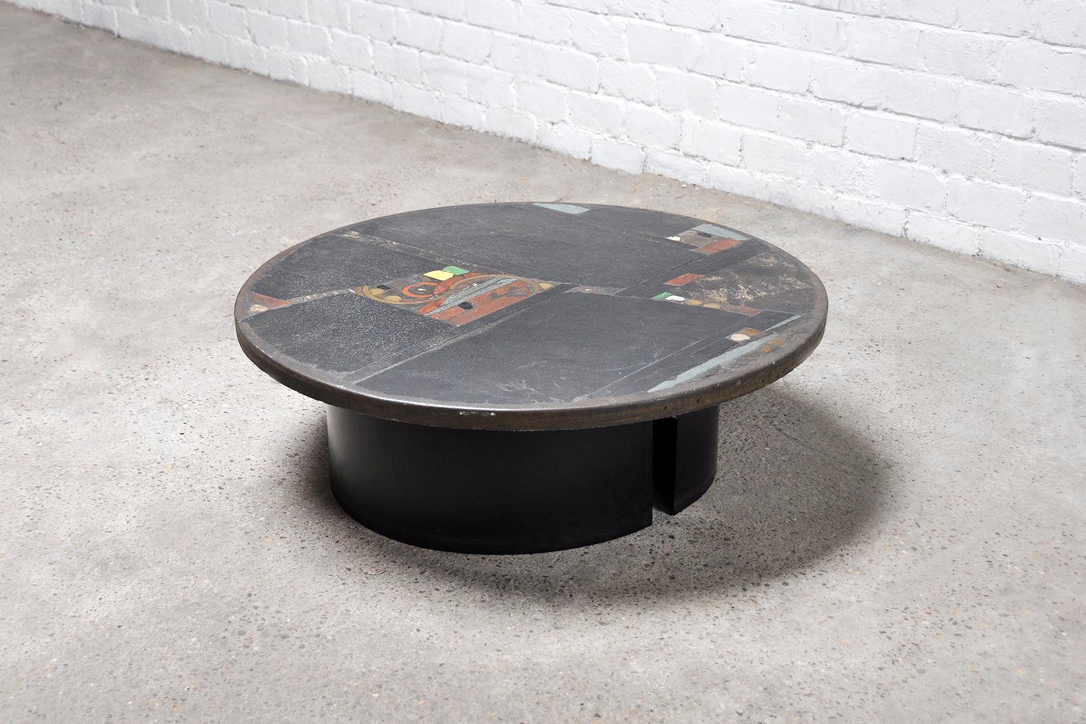 Dutch Brutalist Natural Stone Coffee Table by Paul Kingma, 1980