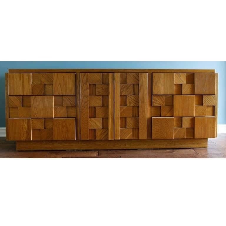 lane brutalist credenza