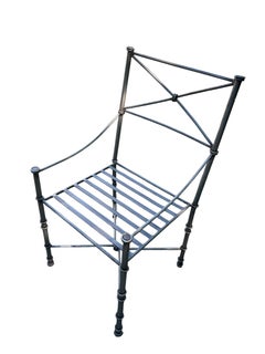 Brutalist Neo Classical Garden Patio Dining Set in the style of Giacometti