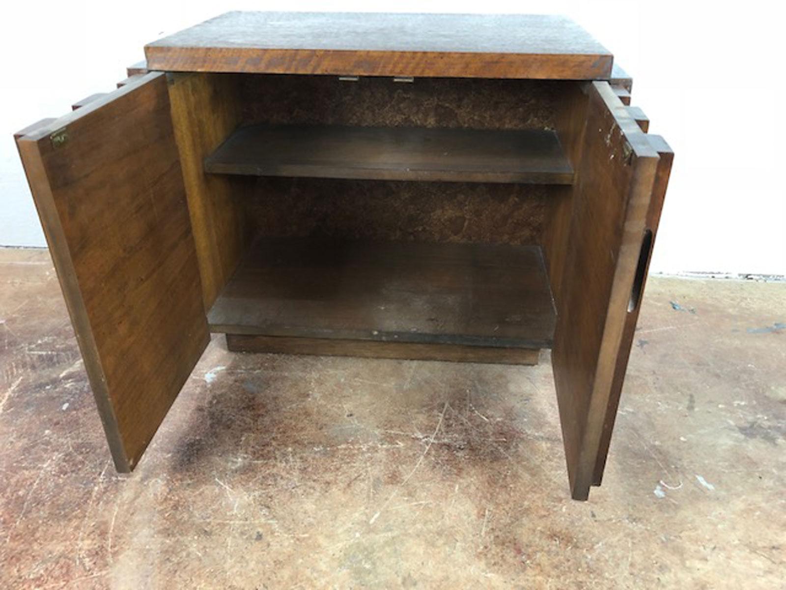 Brutalist Nightstand by Lane In Good Condition For Sale In Phoenix, AZ