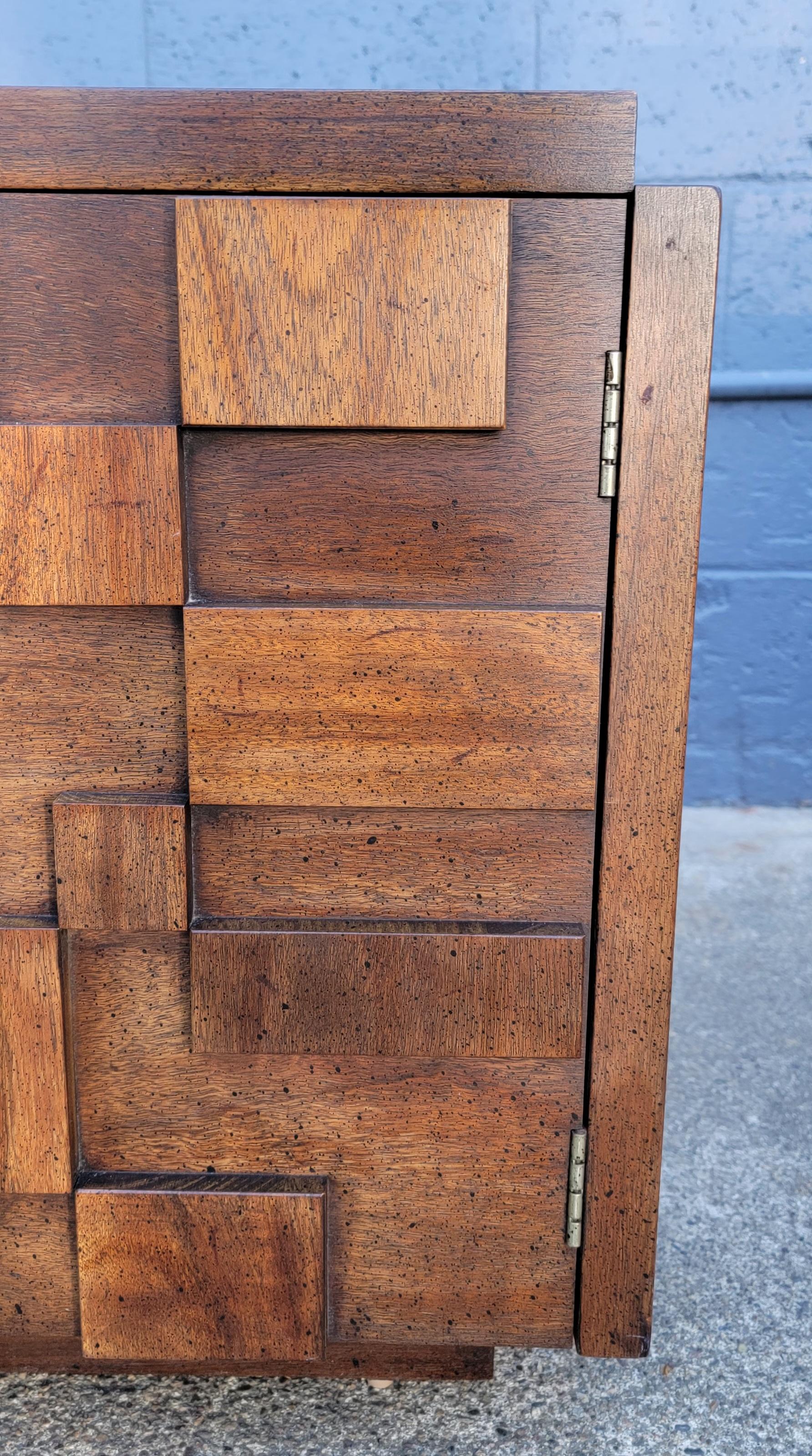 Brutalist Nightstands by Lane Furniture 
