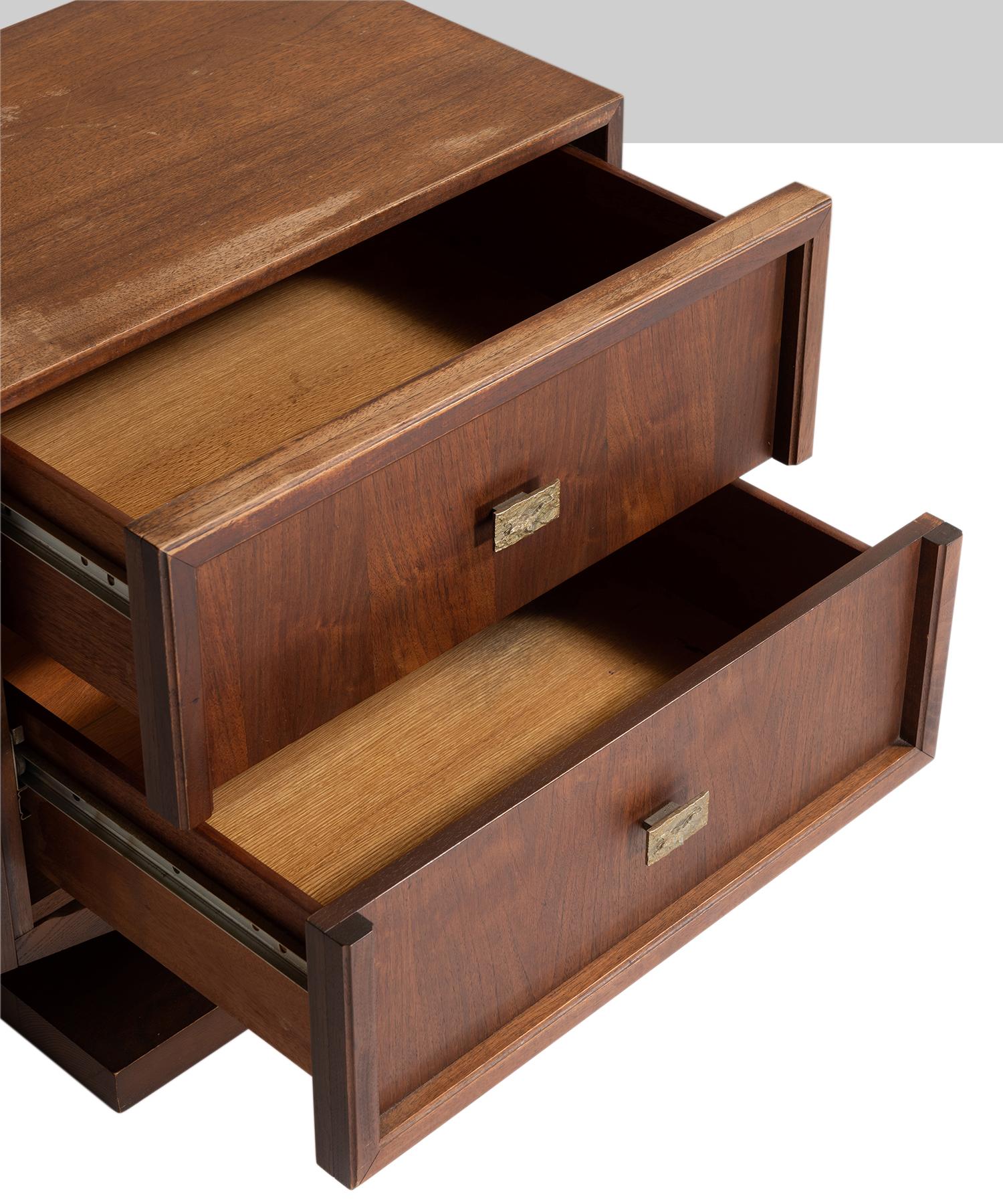 Brutalist Nightstands In Good Condition In Culver City, CA