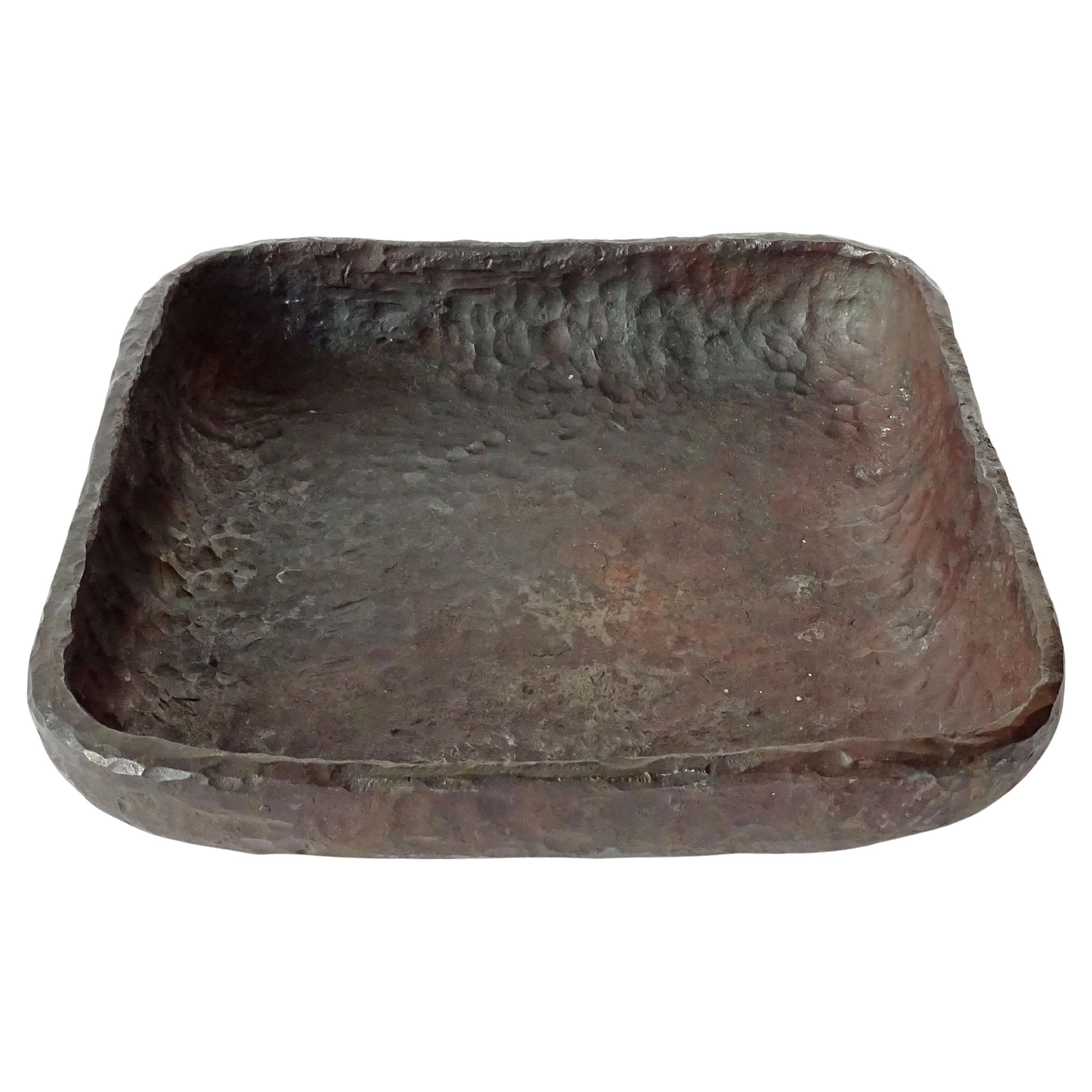 Brutalist NP2 Nerone & Patuzzi Hand Forged Iron Vide Poche, Italy 1960s