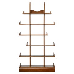 Brutalist Oak Asymmetrical Shelving Unit or Bookcase, The Netherlands, 1970s