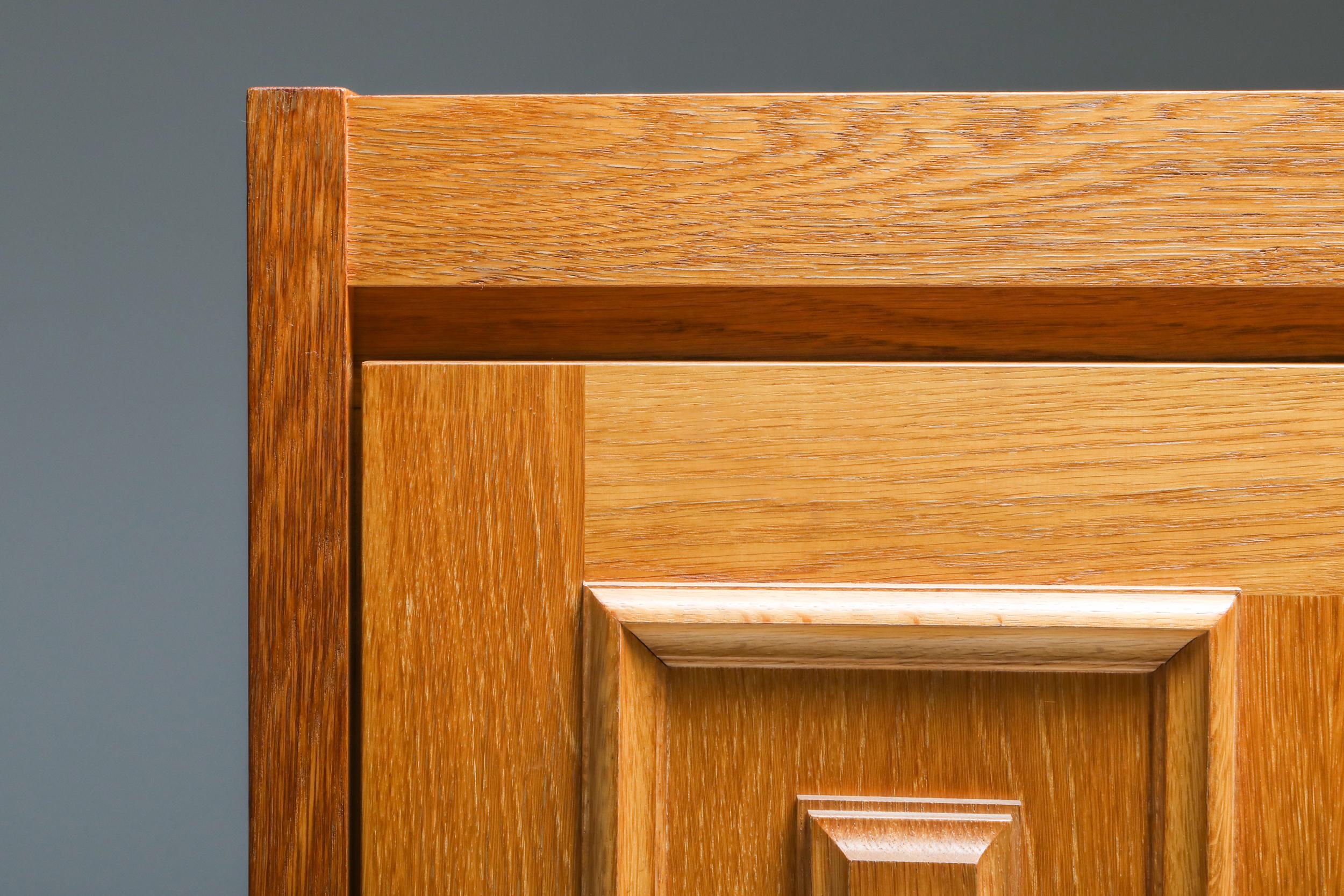 Brutalist Oak Bar Cabinet by De Coene 3