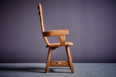 Brutalist Oak Chair from De Puydt