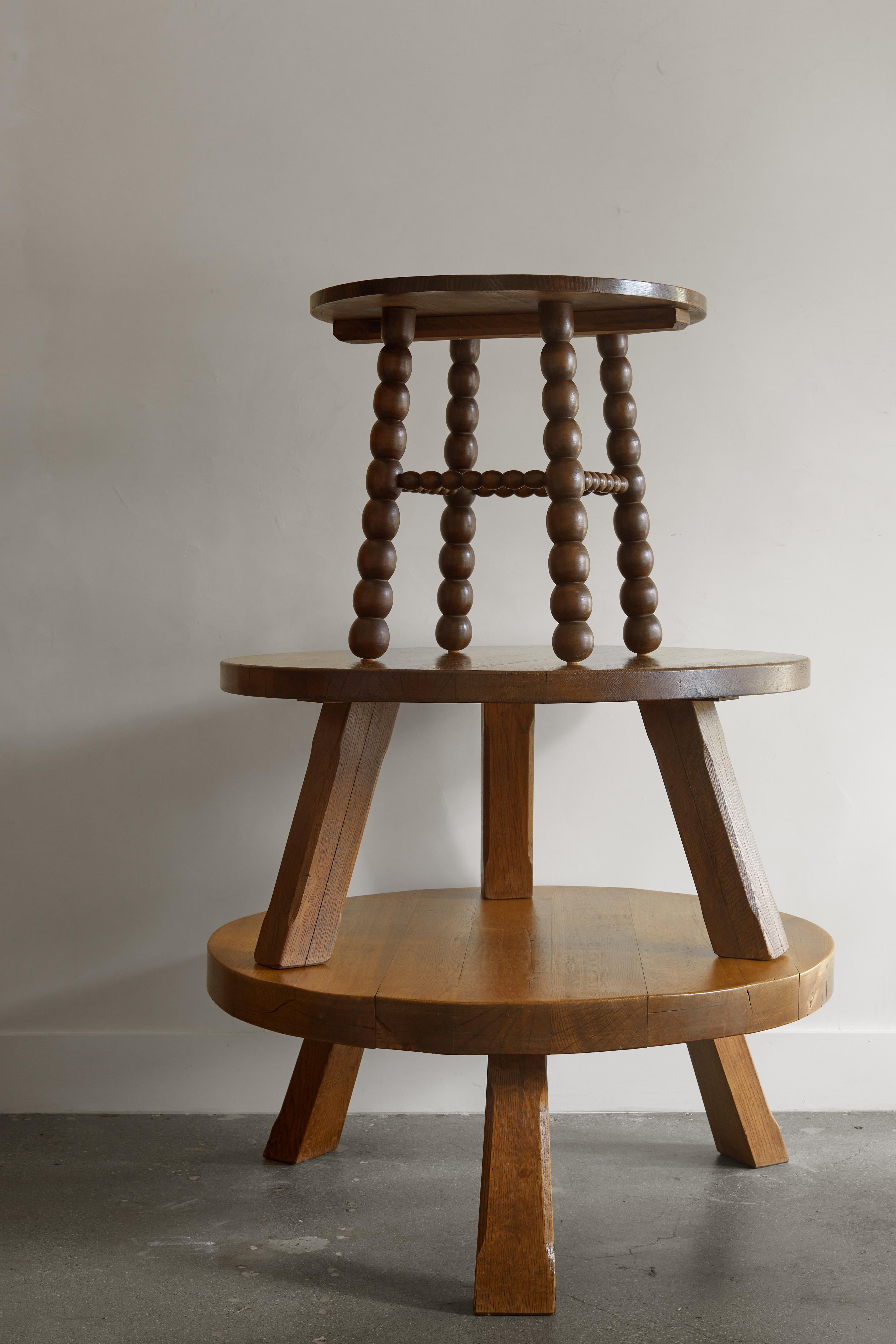 Brutalist Oak Coffee Table Danish - Mid Century For Sale 1