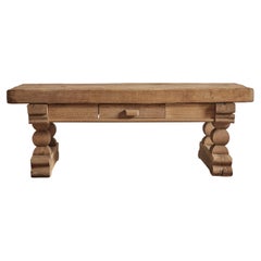 Brutalist Oak Coffee Table