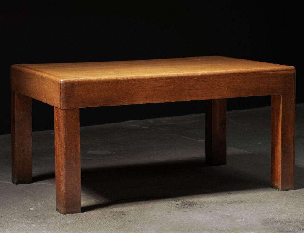 Brutalist Oak Desk, Denmark In Excellent Condition For Sale In Los Angeles, CA