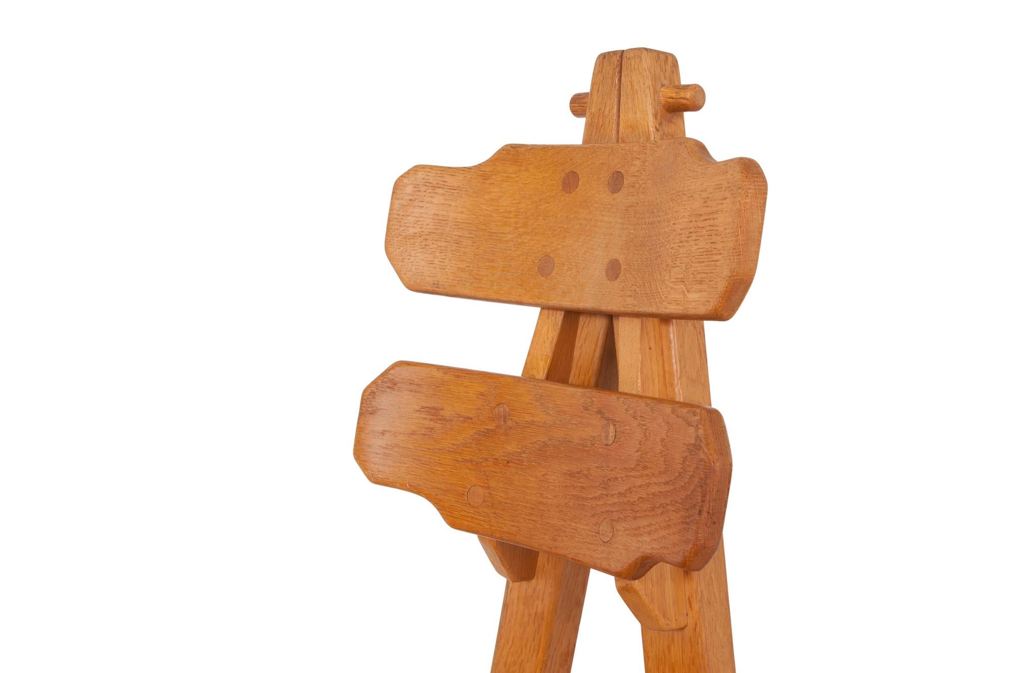 Brutalist Oak Dining Chairs 2