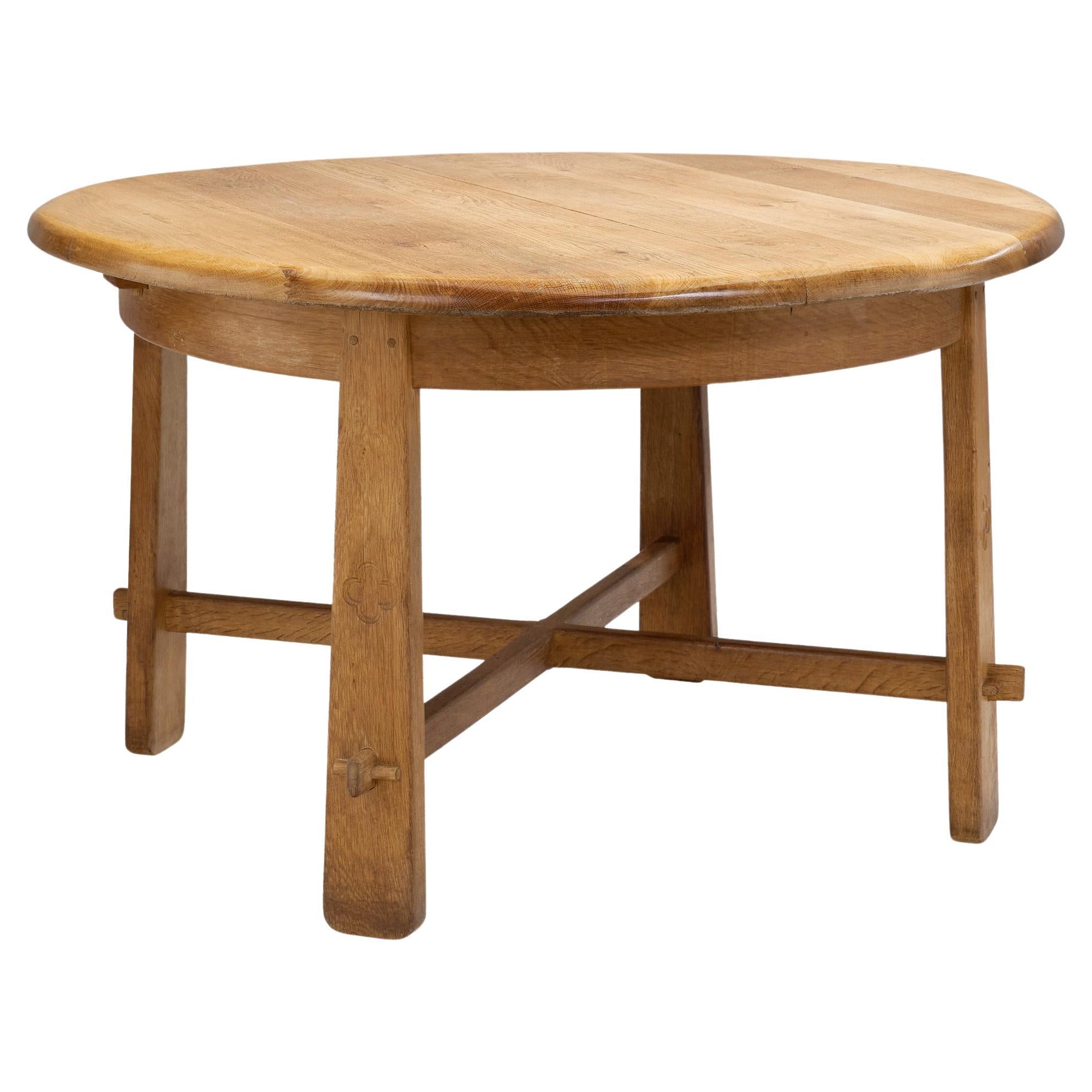 Triangular Oak Dining or Breakfast Table, France, 1960s at 1stDibs ...