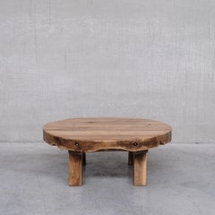 Brutalist Oak Dutch Mid-Century Coffee Table
