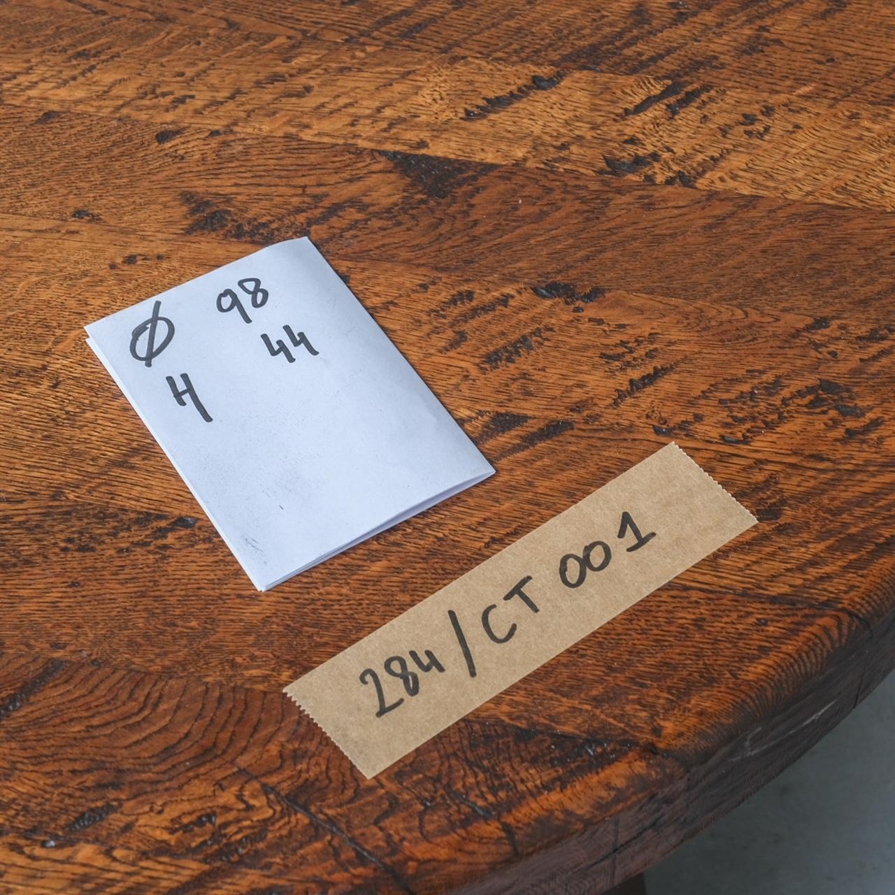 Brutalist Oak Dutch Midcentury Coffee Table For Sale 2