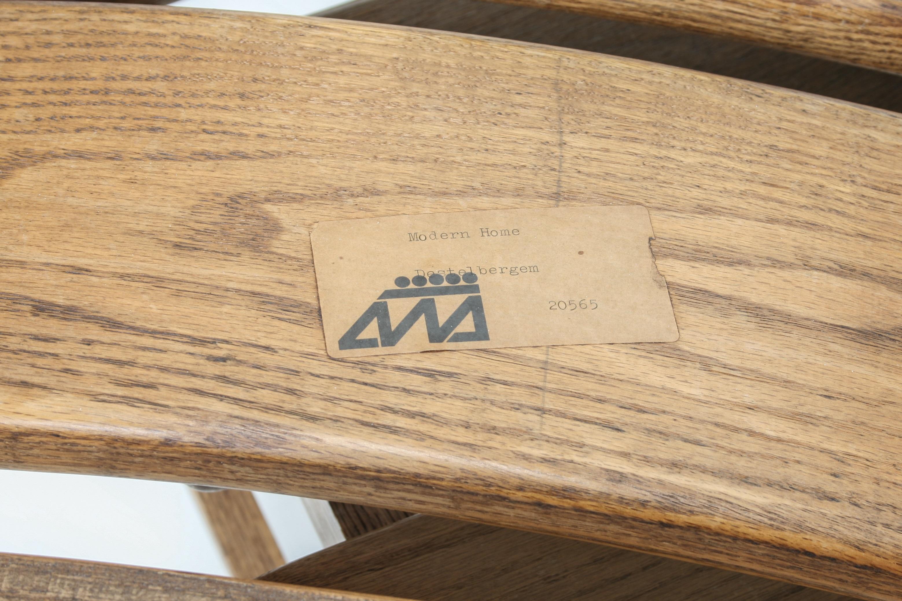 Chaises de cheminée en chêne brutaliste de Dittmann & Co pour AWA, ensemble de 2 pièces en vente 2