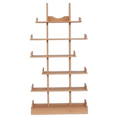 Vintage Brutalist Oak Mid-Century Dutch Shelving