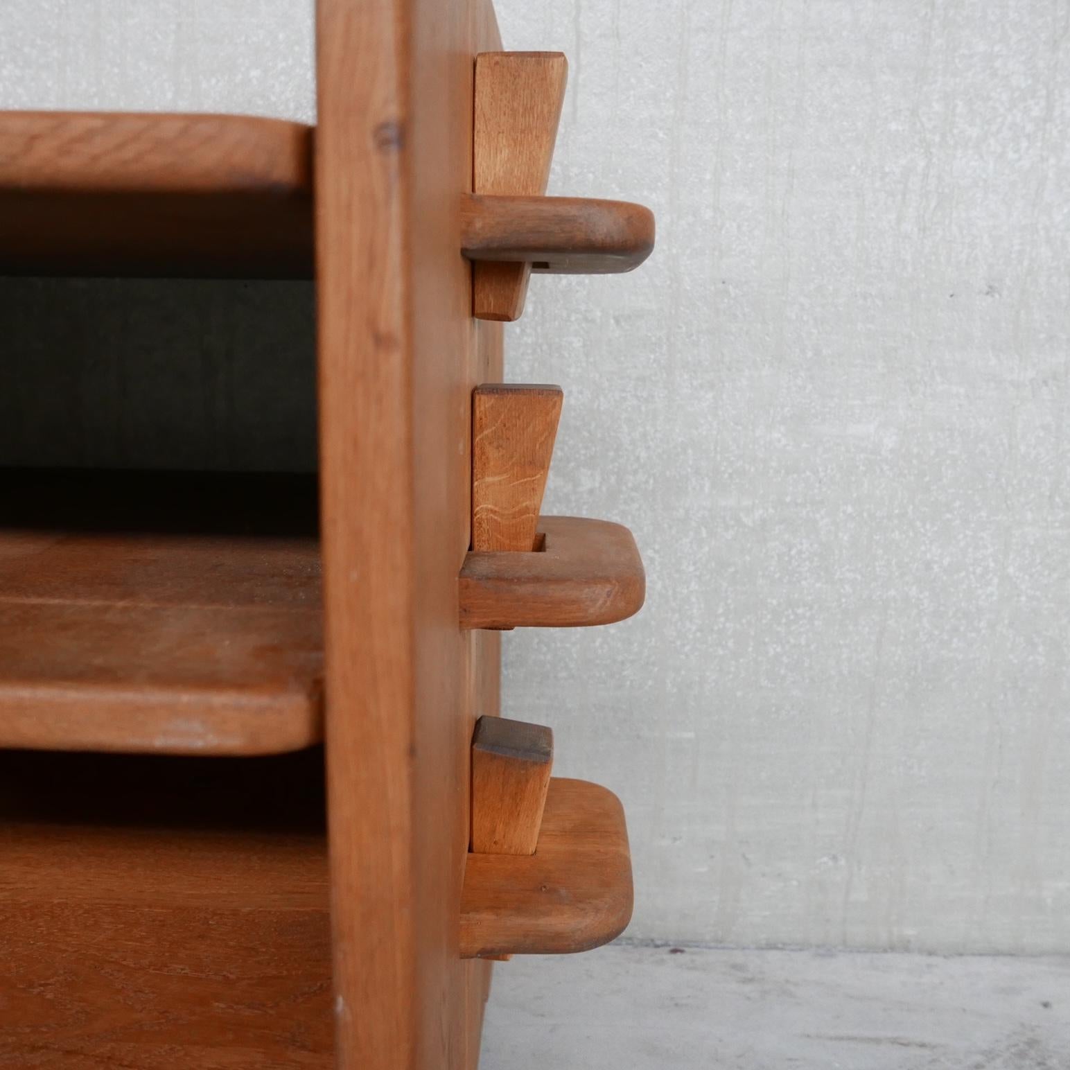 Brutalist Oak Mid-Century Shelving In Good Condition In London, GB