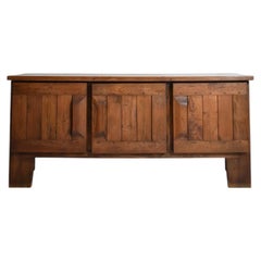 Brutalist oak sideboard, 1950s