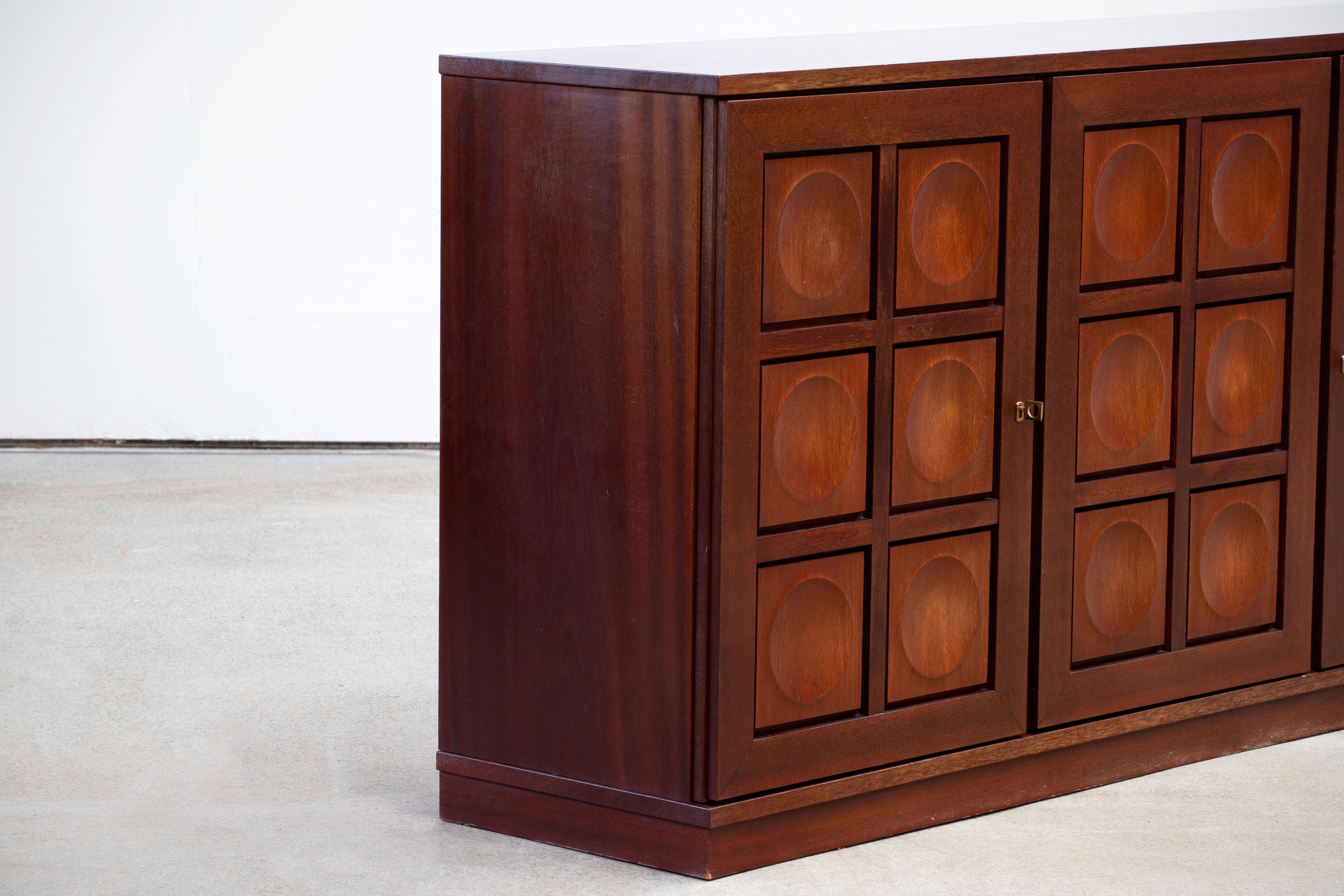 Brutalist Oak Sideboard, 1970s 5