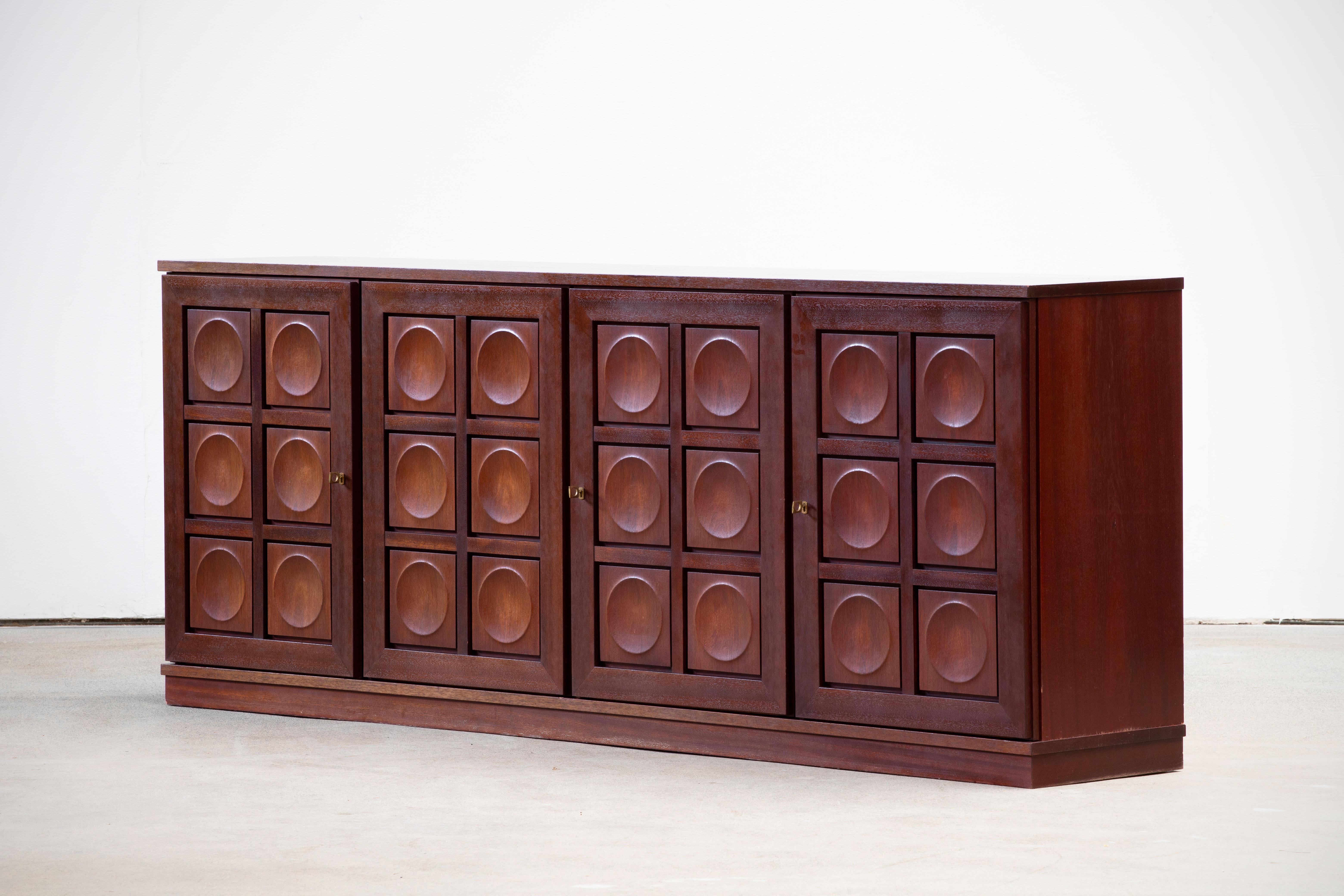 Brutalist Oak Sideboard, 1970s 7