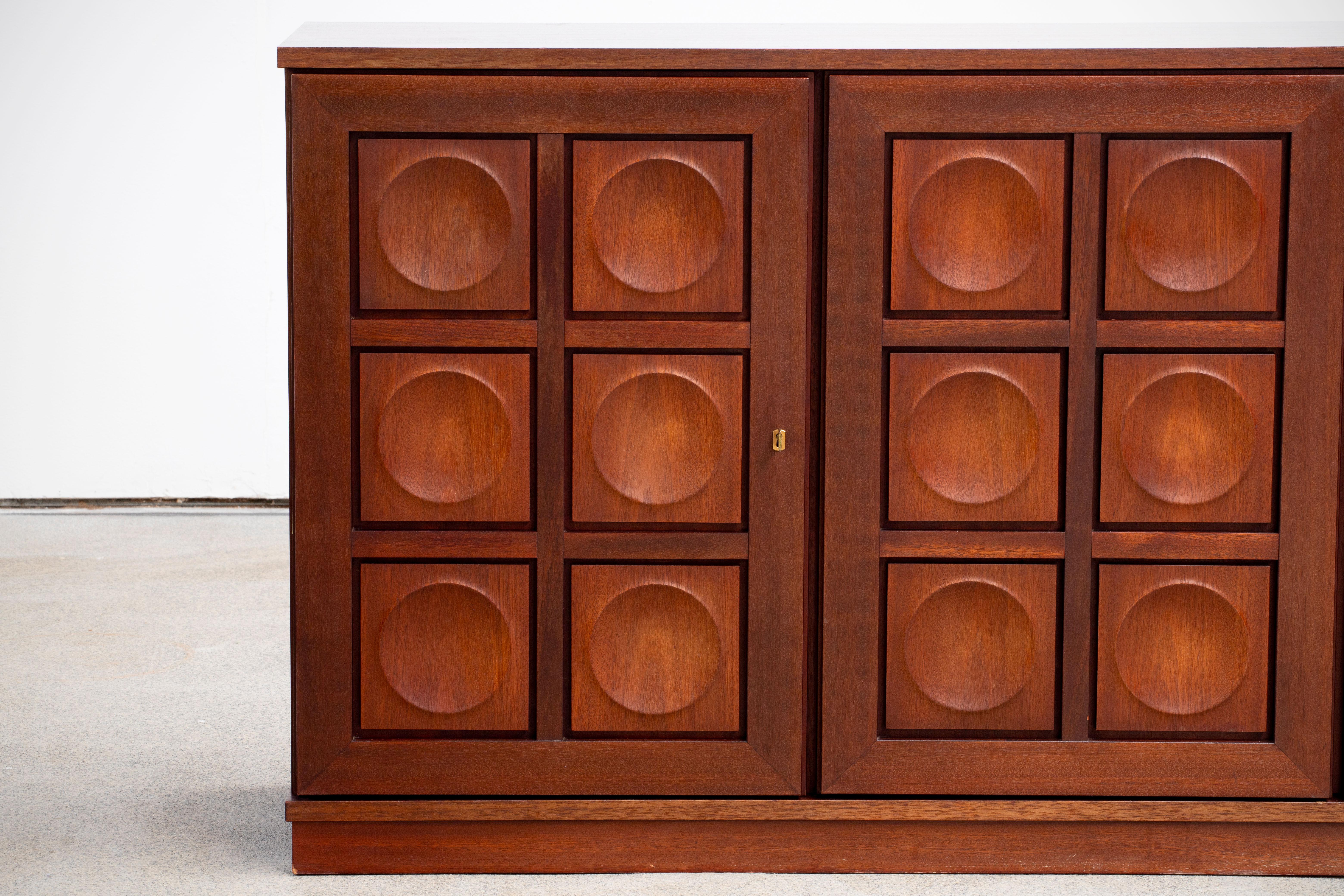 Brutalist Oak Sideboard, 1970s 3