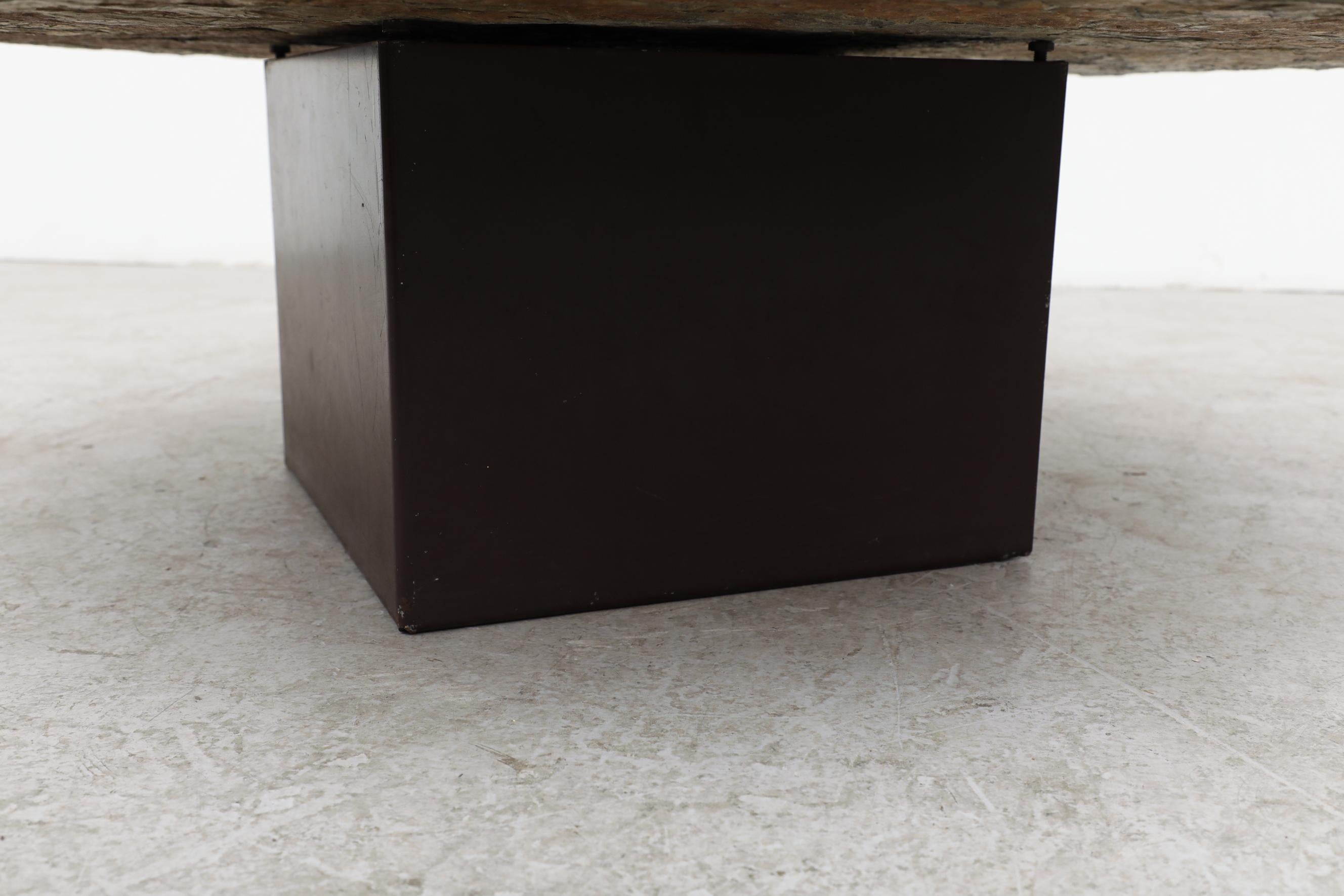 Brutalist Octagonal Stone Coffee Table 6